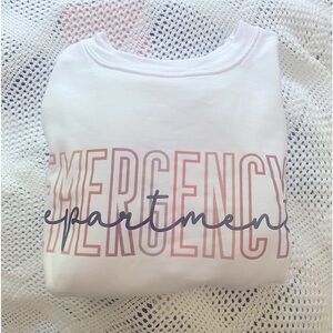 Emergency department nursing crewneck sweatshirt